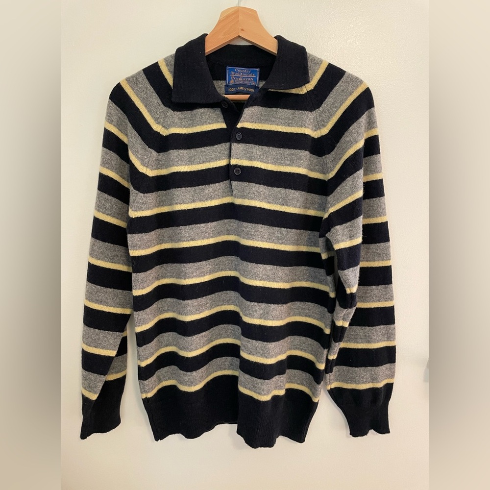 Pendleton Vintage 100% Wool Rugby Shirt
